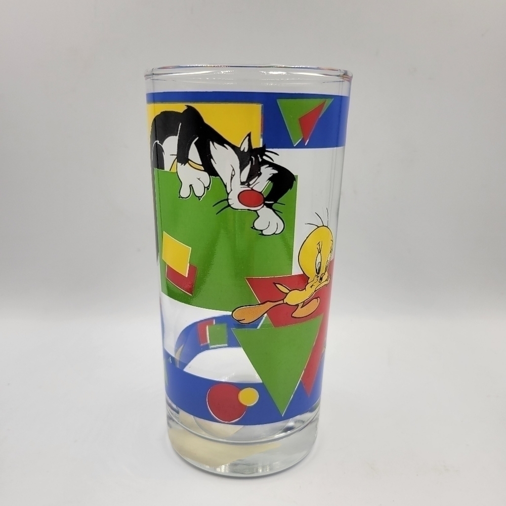 Vintage 1995 Anchor Hocking Sylvester & Tweety Bird Drinking Glass